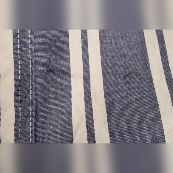 Levi's Blue & White Striped Short Sleeve Collared Shirt Size XL - Picture 11 of 11